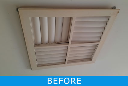 Celing Vent Before Replacement